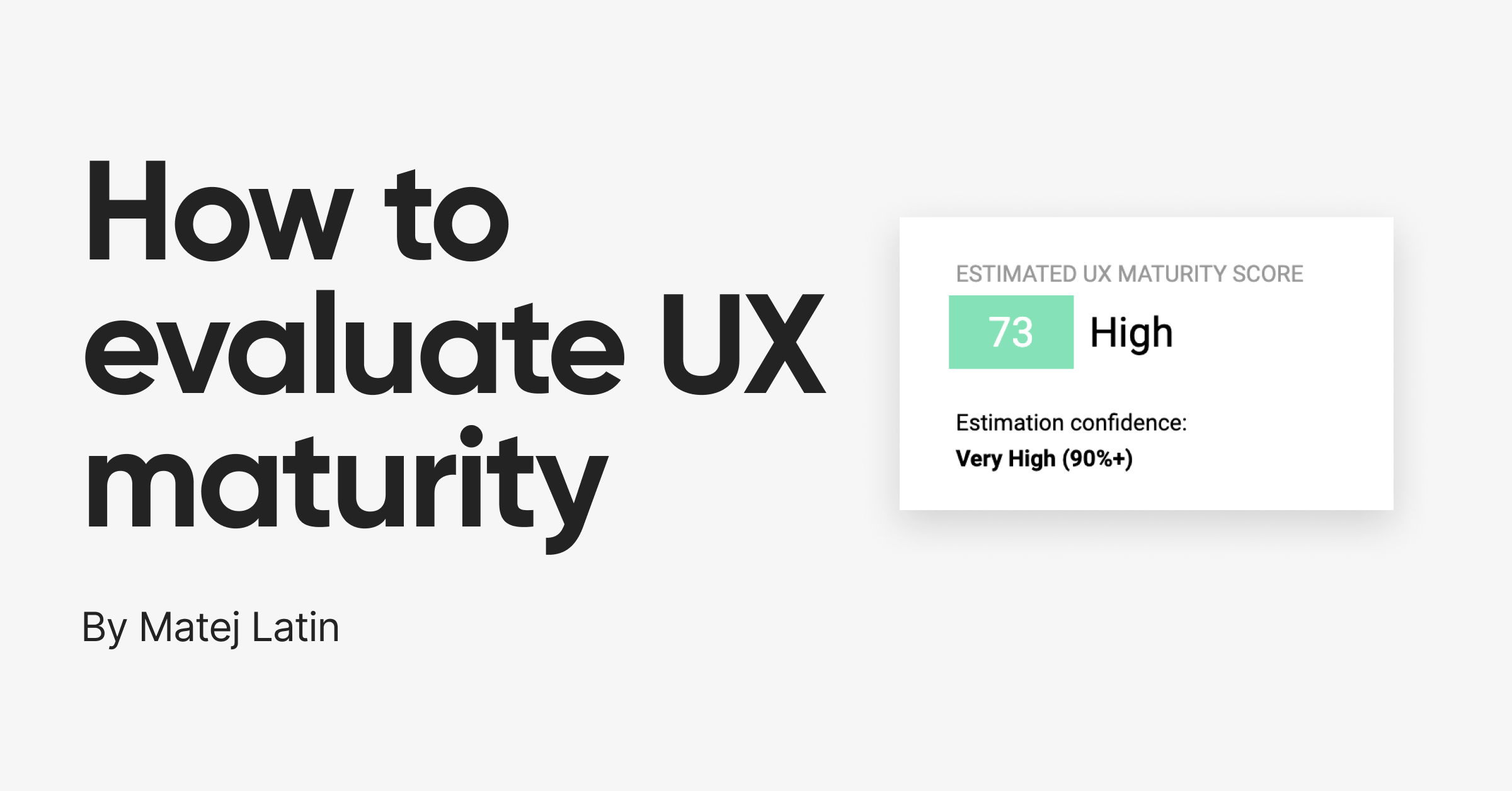 How to evaluate the UX maturity of a company thumbnail